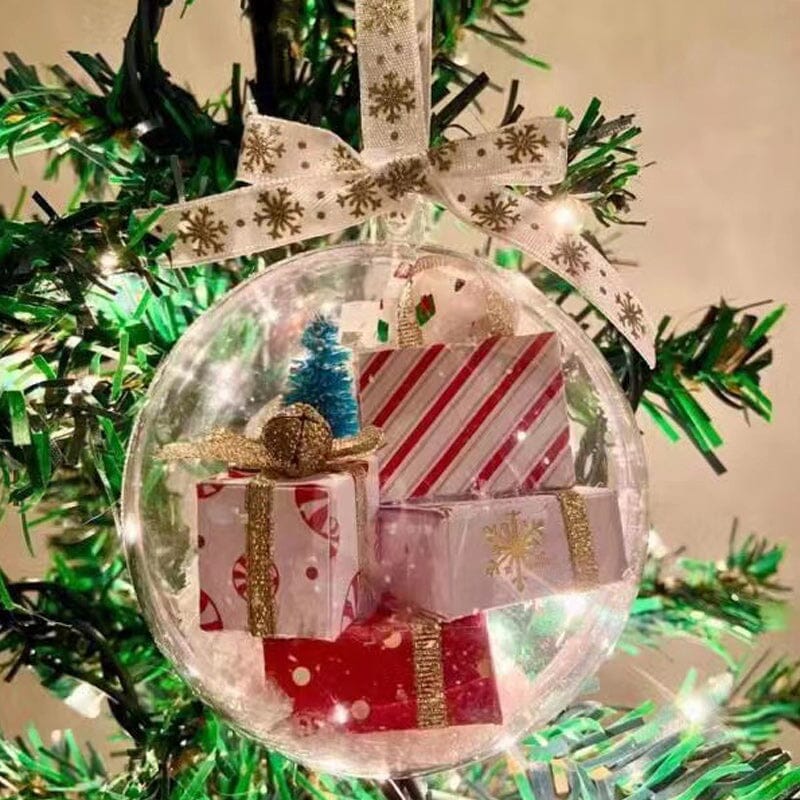 Sparkling Transparent Holiday Ball Decoration