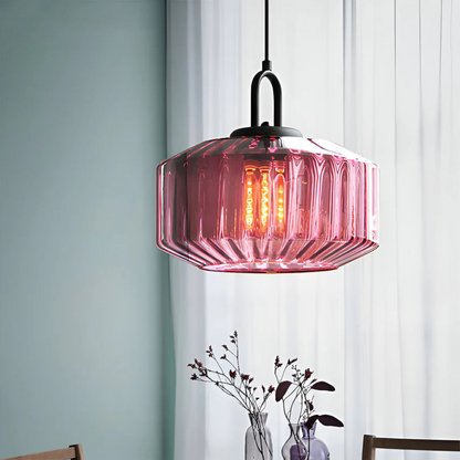 Classic Multicolor Hanging Glass Lamp