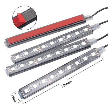 Colorful Car LED Strip Light with Wireless Remote Control