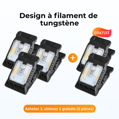 Bright Solar Powered Clamp Light