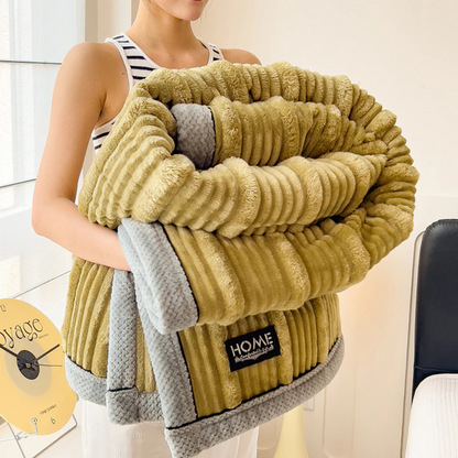 Plush Warm Blanket for Bed and Couch
