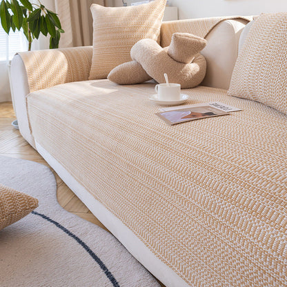 Soft Breathable Fabric Sofa Slipcover Couch Protector