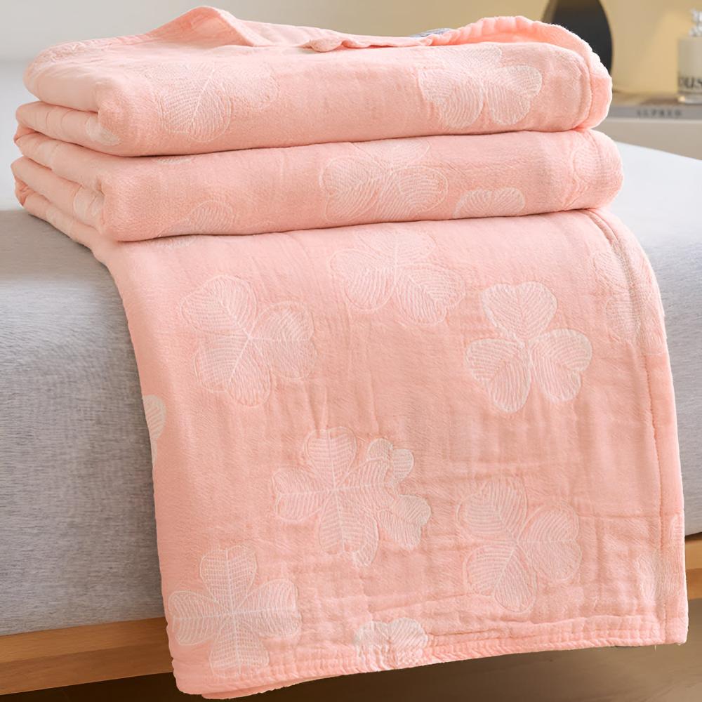 Lucky Green Plush Throw Blanket