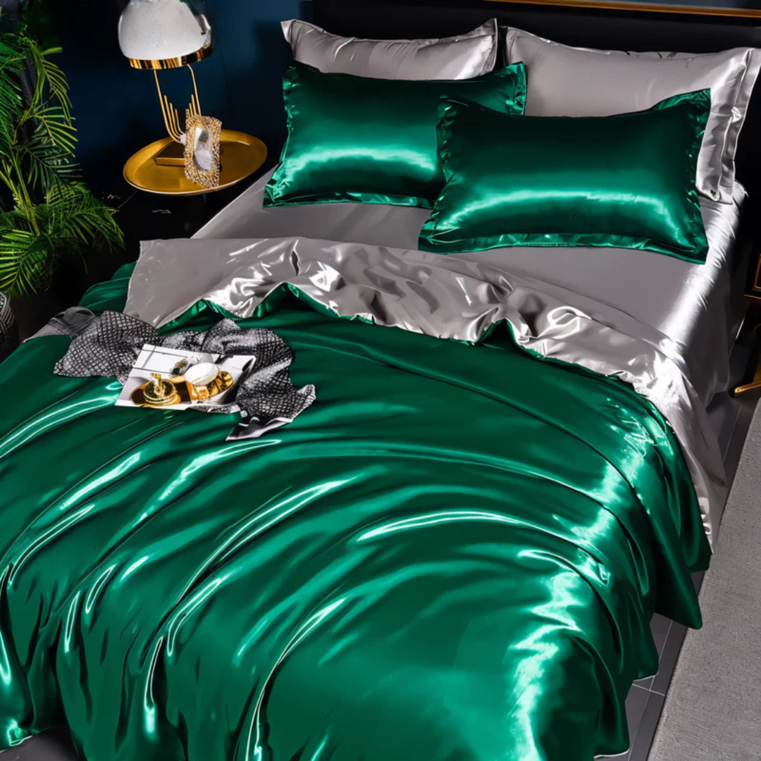 Luxurious Soft Silk Bed Sheet Set