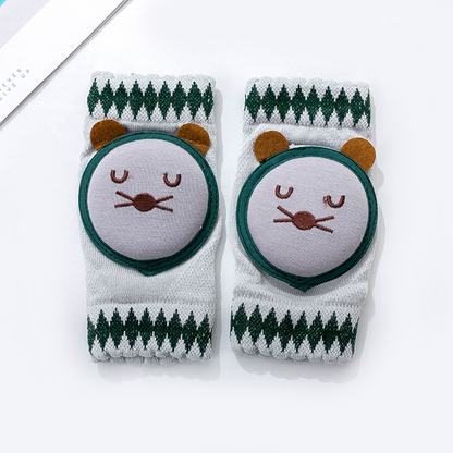 Cushioned Infant Knee Guards for Crawlers with Non Slip Protection