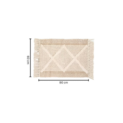 Natural Fiber Shag Tassel Area Rug