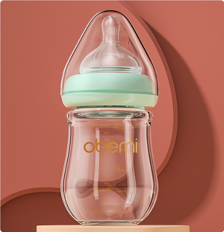 Gentle Baby Bottle with Soft Spout - BPA Free Newborn Feeder