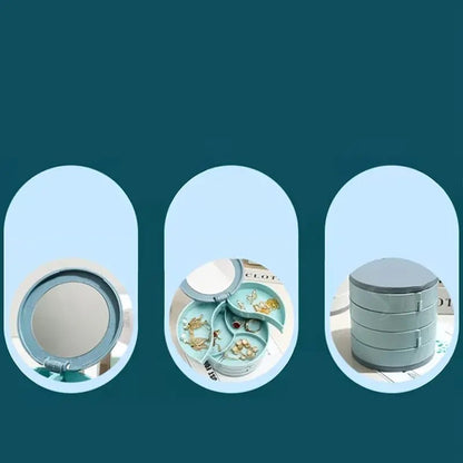 Spinning Jewelry Organizer Box for Women