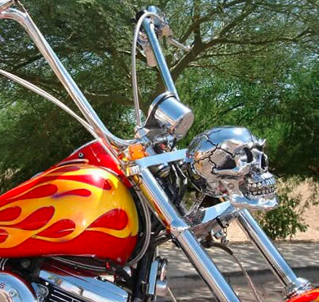 Bright LED Bike Skull Lamp