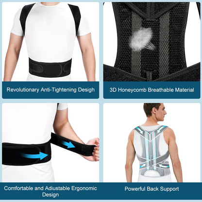 Comfortable Back Support Brace for Posture Correction