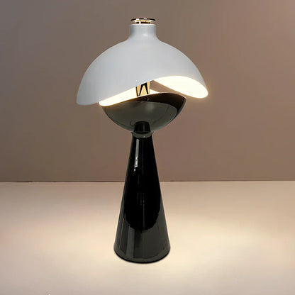 Elegant Circular Glass Desk Lamp