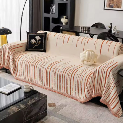 Plush Waterfall Couch Slipcover