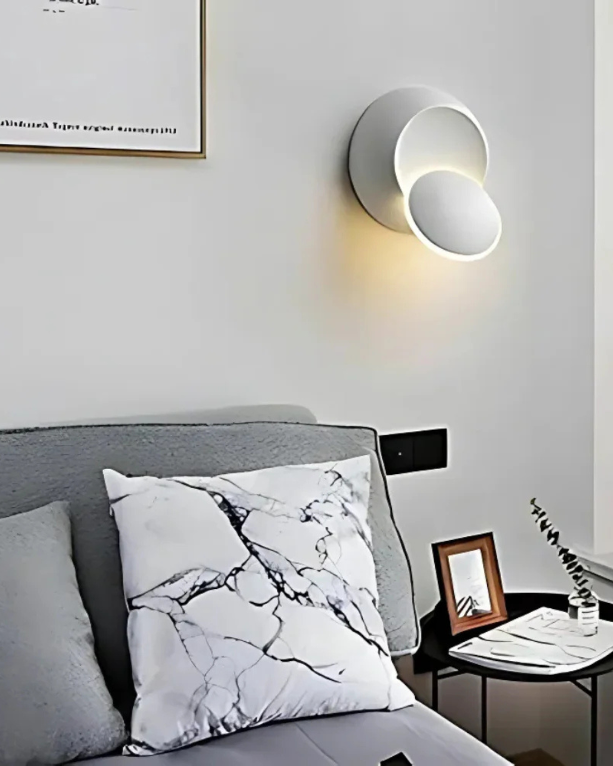 Modern Round Shade Table Lamp with Soft Glow
