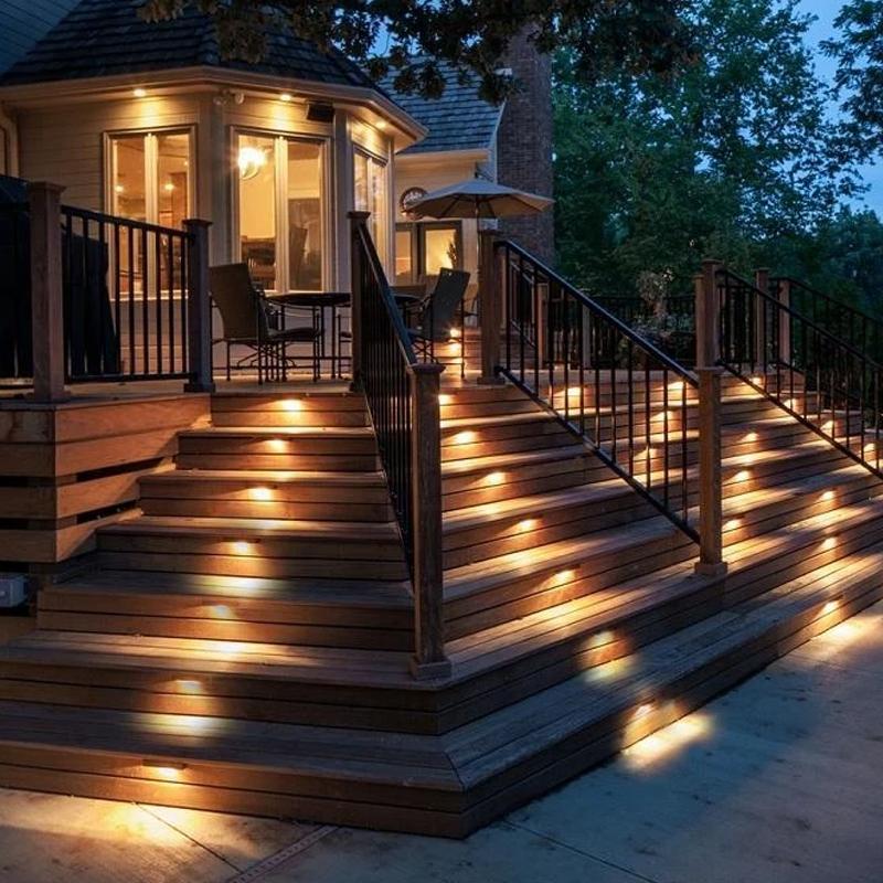 Solar Powered Outdoor Step Lights (4 Pack)