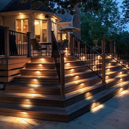 Solar Powered Outdoor Step Lights (4 Pack)
