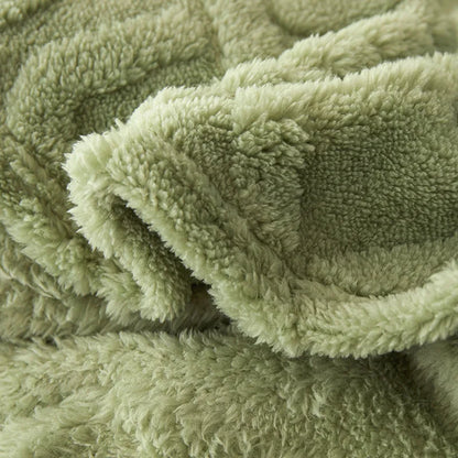 Soft Double Sided Wool Blanket Throw - Luxicro