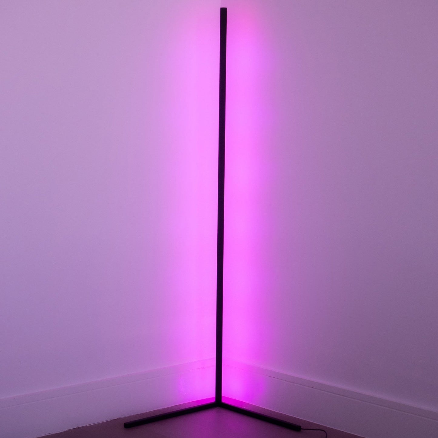 Sleek Adjustable Corner LED Floor Lamp Skinny Design