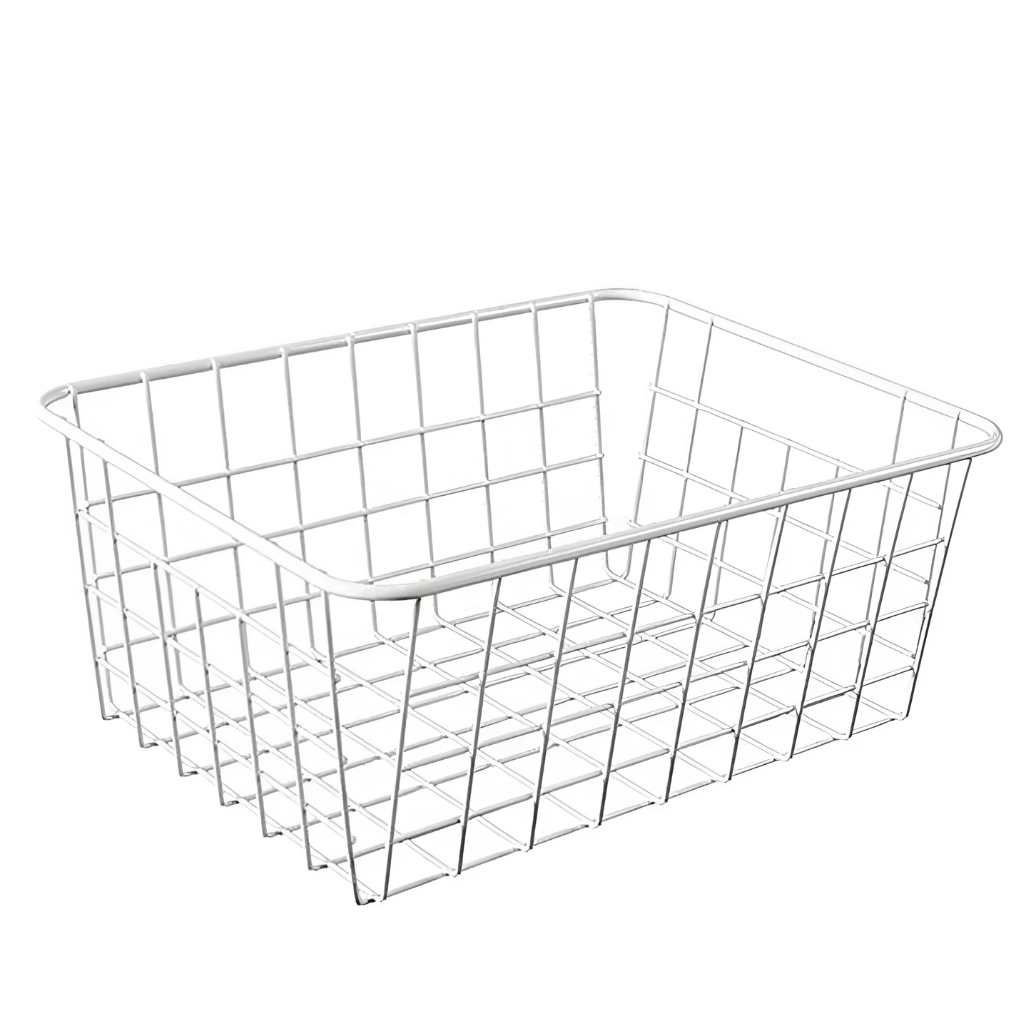 Compact Metal Desk Storage Bin