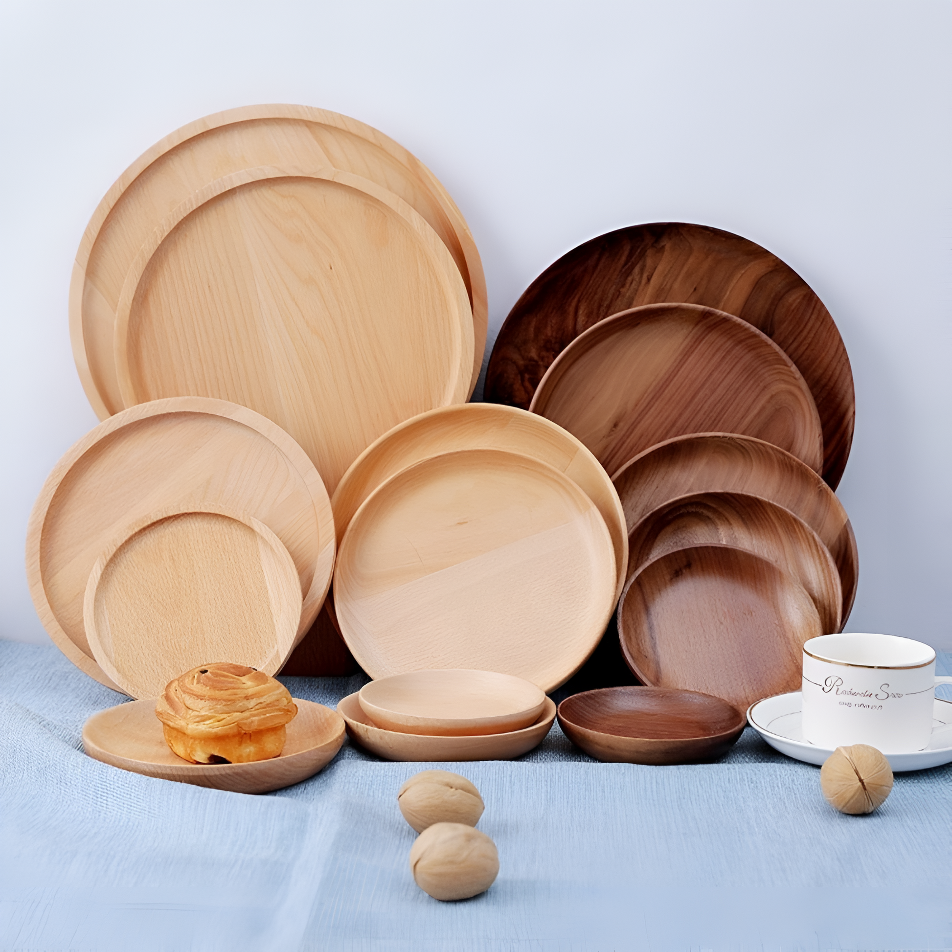 Natural Wooden Serving Plate - Luxicro