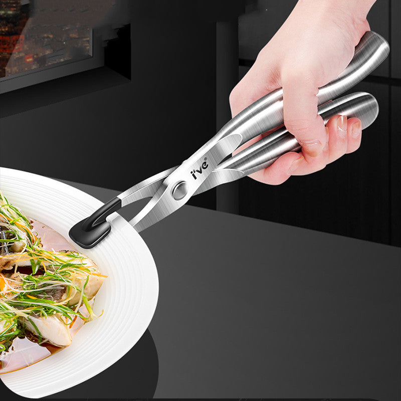 Premium Stainless Steel Heat Resistant Tongs - Luxicro