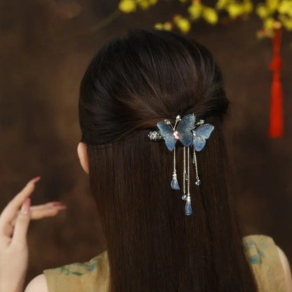 Beautiful Butterfly Hair Clip with Tassels