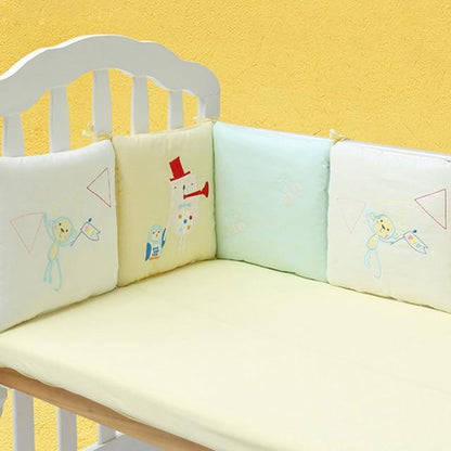 Comfortable Nursery Crib Protector Pad Set