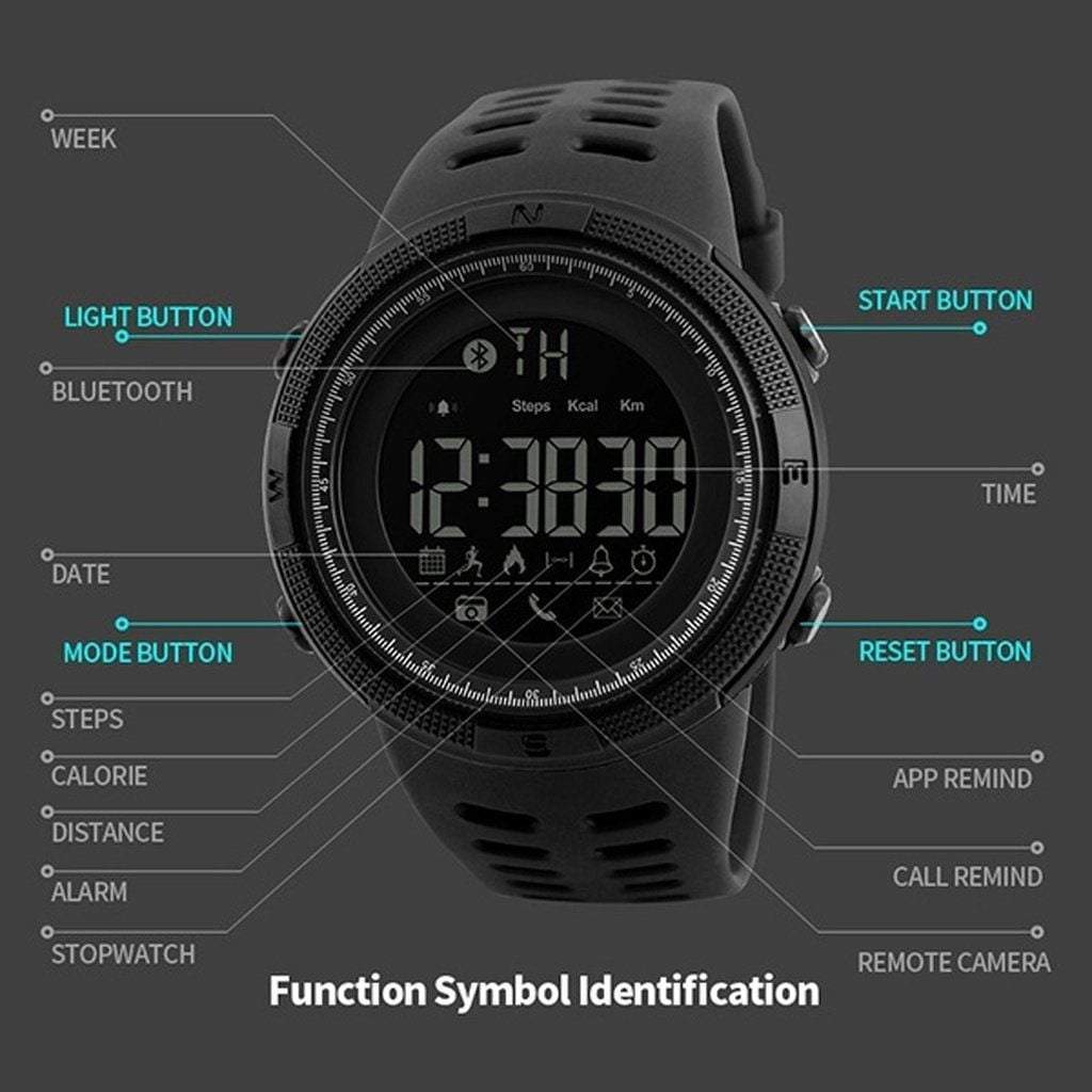 Sporty GPS Smartwatch with Heart Rate Tracker