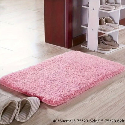 Plush Absorbent Bathroom Mat