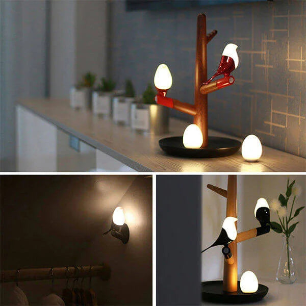 Automatic Wooden Desk Lamp with Sensor