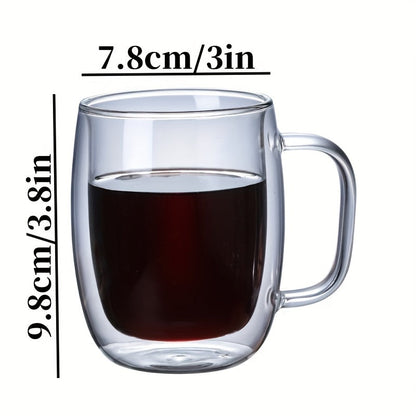Insulated Double Wall Glass Coffee Mug