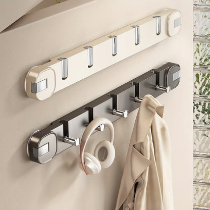 Simple Install 5 Hook Wall Mount Storage Rack