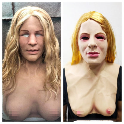 Creepy Scary Halloween Mask Costume