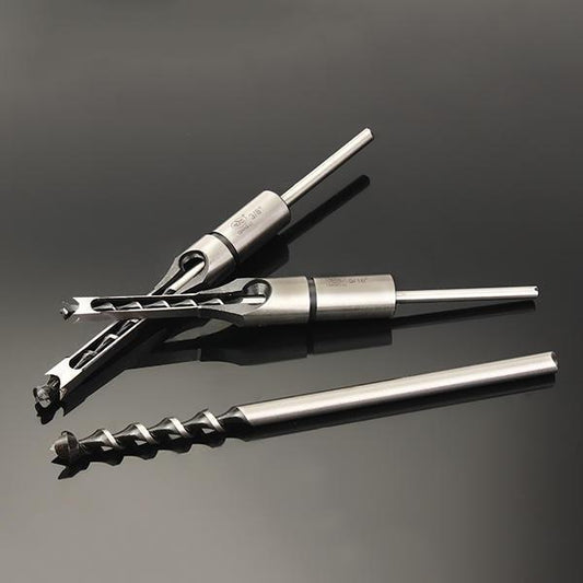 Accurate Square Hole Drill Bit Set - Luxicro