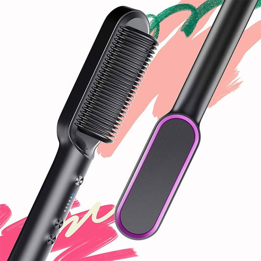 Advanced Ceramic Hair Straightening Comb Brush - Luxicro