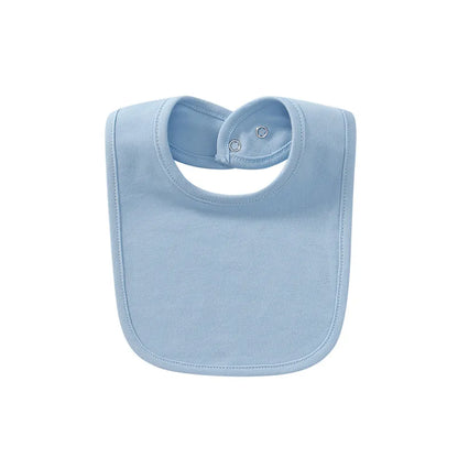 Gentle Baby Bib Soft Cotton Absorbent Snap Fastener