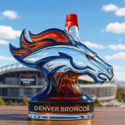 Broncos NFL Team Whiskey Decanter