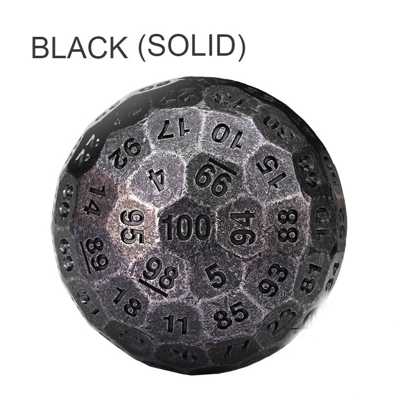 Large 100 Side Metal Dice for Party Games