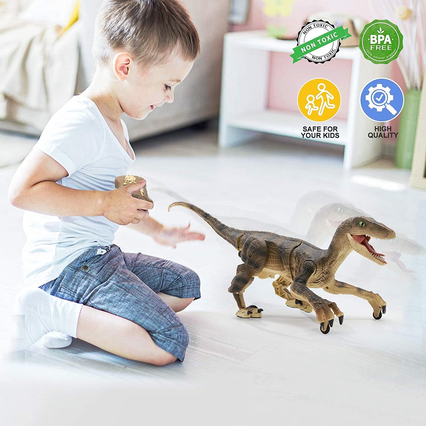 Cool Remote Control Dino Toy for Children