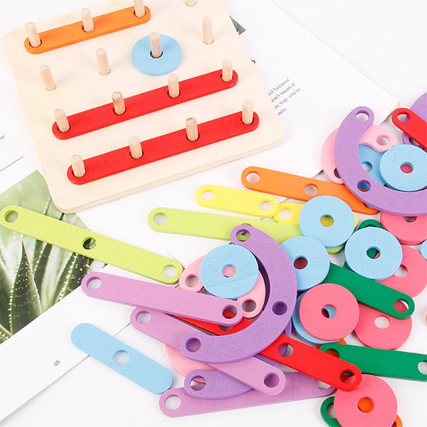 Learning Wooden Building Block Set