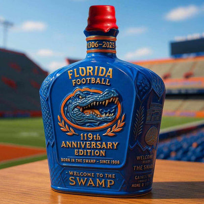 Authentic UF Gators Limited Edition Whiskey Decanter