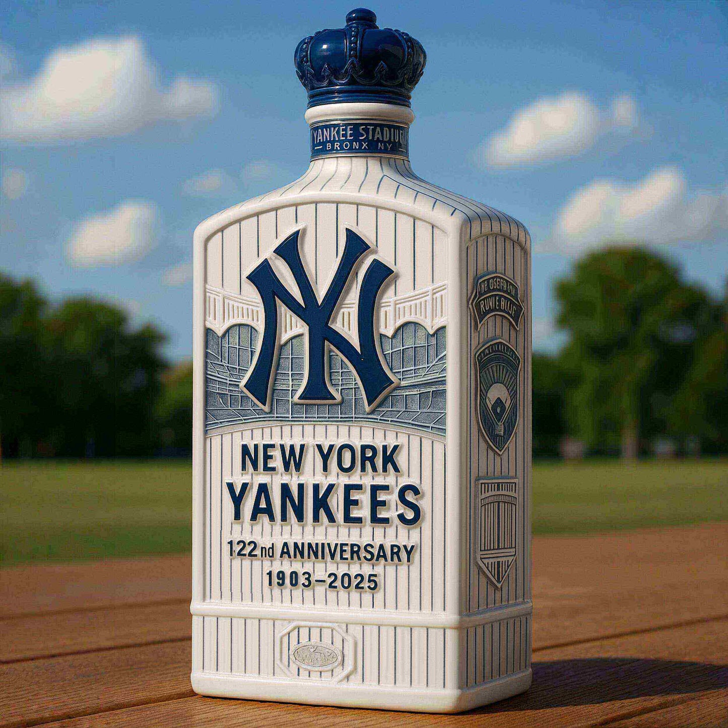 Yankees 122nd Year Limited Edition Whiskey Decanter - Luxicro