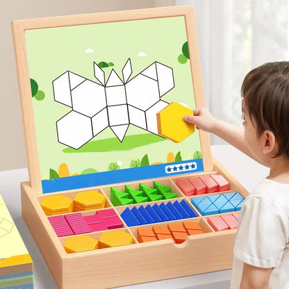 Learning Wooden Magnet Blocks Set