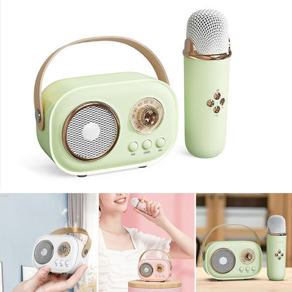 Compact Karaoke Machine & Bluetooth Wireless Speaker