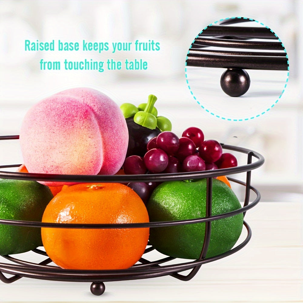 Space Saving 2-Tier Metal Fruit Stand