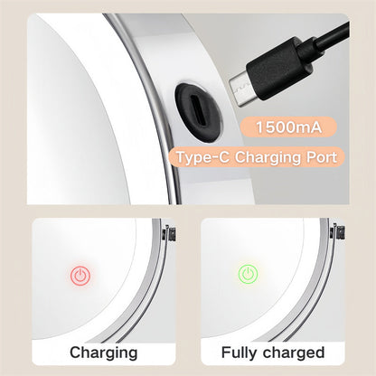 Bright LED Extendable Bathroom Mirror