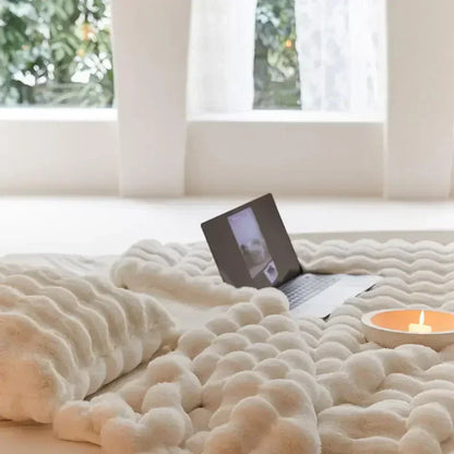 Cozy Fleece Reversible Throw Blanket