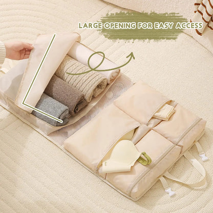 Collapsible Storage Travel Bag with Compartments