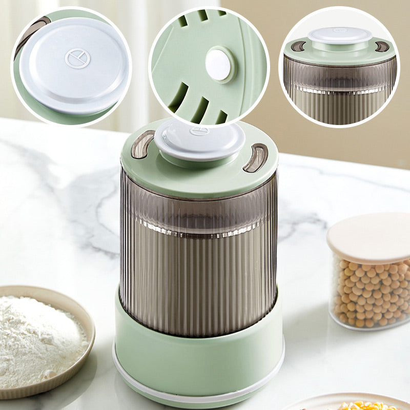 Compact 2-Tier Electric Grain Mill - Luxicro