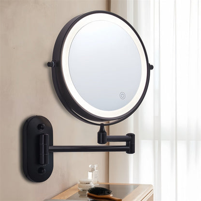 Bright LED Extendable Bathroom Mirror