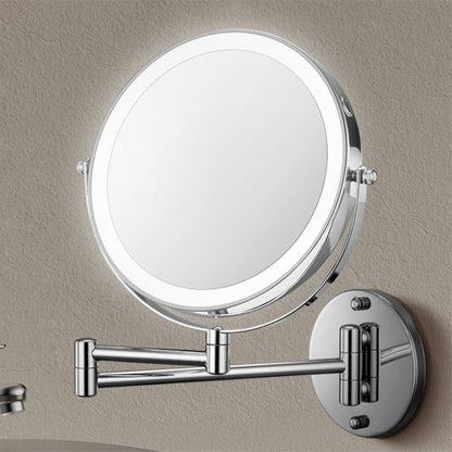 Rotating LED Vanity Mirror with Adjustable Light - Luxicro